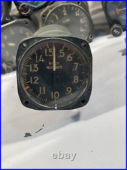 Vintage Korean War Era Aircraft Mach Meter