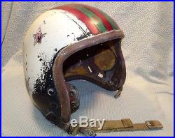 Vintage Korean War Era Fighter Pilot Helmet P-1B Shelby Shoe Co. 1953