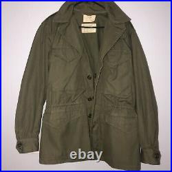 Vintage Korean War Era Us Army M-1950 Field Jacket Without Liner Dated May 1951