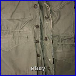Vintage Korean War Era Us Army M-1950 Field Jacket Without Liner Dated May 1951