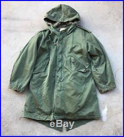 Vintage Korean War M-1951 Fishtail Parka with Liner US Military Army Cold Weather