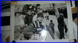 Vintage Korean War Military Memorabilia Lot photos, uniform devices, flag, money
