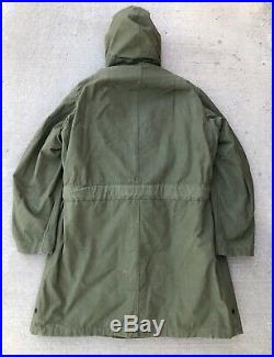 Vintage Korean War Parka Coat Jacket 1951 with Liner Air Force Overcoat M-1947