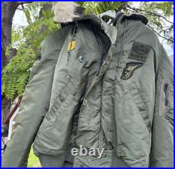 Vintage Korean War Parka Jacket Size Large