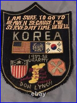 Vintage Korean War Patch US Army Served My Time In Hell Military 38 Line