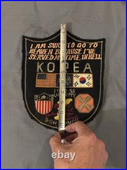 Vintage Korean War Patch US Army Served My Time In Hell Military 38 Line