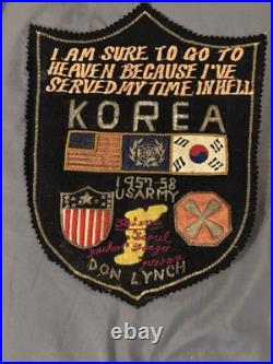 Vintage Korean War Patch US Army Served My Time In Hell Military 38 Line