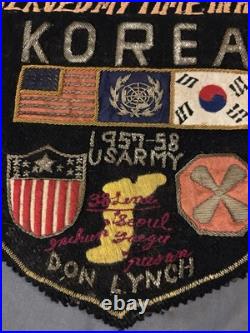 Vintage Korean War Patch US Army Served My Time In Hell Military 38 Line