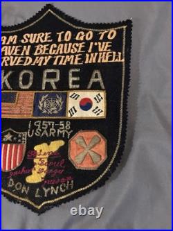 Vintage Korean War Patch US Army Served My Time In Hell Military 38 Line