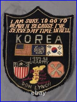 Vintage Korean War Patch US Army Served My Time In Hell Military 38 Line