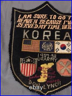 Vintage Korean War Patch US Army Served My Time In Hell Military 38 Line