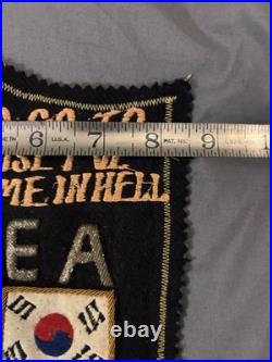 Vintage Korean War Patch US Army Served My Time In Hell Military 38 Line