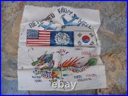 Vintage Korean War Returned From Hell Handkerchief Pusan Pohang Original