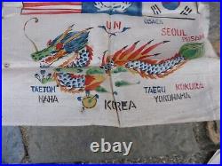 Vintage Korean War Returned From Hell Handkerchief Pusan Pohang Original