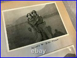 Vintage Korean War Scrapbook Bullion patch Pins 59 Photos Letters Poem much more