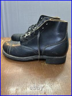 Vintage Korean War Service Boots Cap Toe Belleville 1951 9.5 D