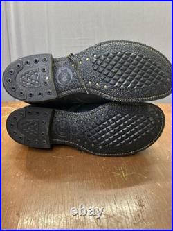 Vintage Korean War Service Boots Cap Toe Belleville 1951 9.5 D