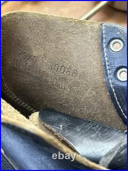 Vintage Korean War Service Boots Cap Toe Belleville 1951 9.5 D