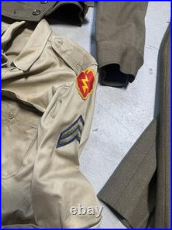 Vintage Korean War U. S. Army 25th Infantry Tropic Lightning Uniform With Patches