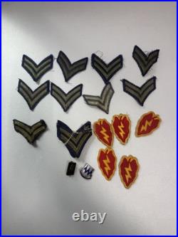 Vintage Korean War U. S. Army 25th Infantry Tropic Lightning Uniform With Patches