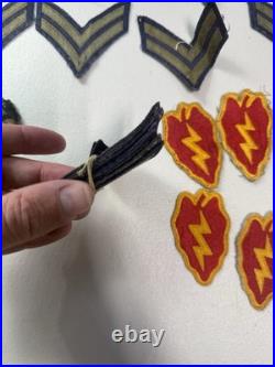 Vintage Korean War U. S. Army 25th Infantry Tropic Lightning Uniform With Patches