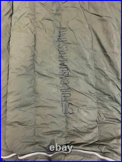 Vintage Korean War U. S. Casualty Down Sleeping Bag Arctic Military Fur Hood