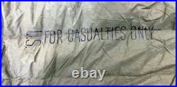 Vintage Korean War U. S. Casualty Down Sleeping Bag Arctic Military Fur Hood