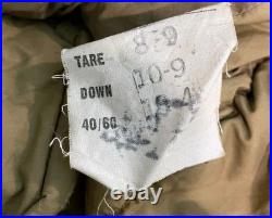 Vintage Korean War U. S. Casualty Down Sleeping Bag Arctic Military Fur Hood