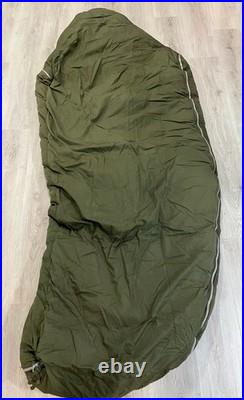 Vintage Korean War U. S. Casualty Down Sleeping Bag Arctic Military Fur Hood