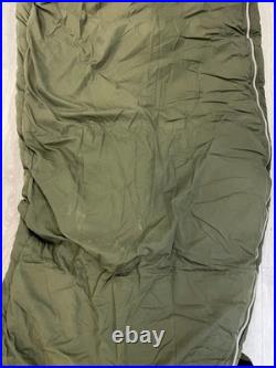 Vintage Korean War U. S. Casualty Down Sleeping Bag Arctic Military Fur Hood