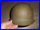 Vintage Korean War US Army M51 steel helmet with liner by CAPAC Named