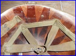 Vintage Korean War US Army M51 steel helmet with liner by CAPAC Named