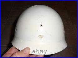 Vintage Korean War US Army M51 steel helmet with liner by CAPAC Named