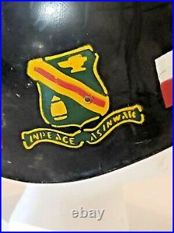 Vintage Korean War US Army Military Police MP Helmet 728th Battalion