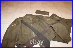 Vintage Korean War US Army Uniform Ike Jacket 34L 32x29 Pants