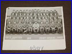 Vintage Korean War Us Army 1952 Co I Roster Fort Devens Mass 10 X 8 B & W Photo