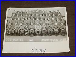 Vintage Korean War Us Army 1952 Co I Roster Fort Devens Mass 10 X 8 B & W Photo