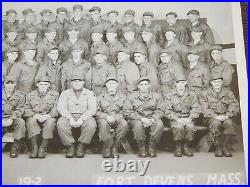 Vintage Korean War Us Army 1952 Co I Roster Fort Devens Mass 10 X 8 B & W Photo