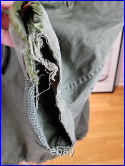 Vintage Korean War Us Army M-1951 Fishtail Parka Sz Large