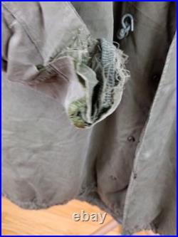 Vintage Korean War Us Army M-1951 Fishtail Parka Sz Large