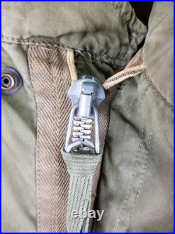 Vintage Korean War Us Army M-1951 Fishtail Parka Sz Large