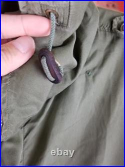 Vintage Korean War Us Army M-1951 Fishtail Parka Sz Large