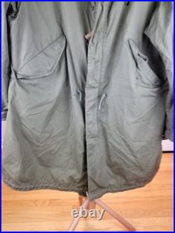 Vintage Korean War Us Army M-1951 Fishtail Parka Sz Small