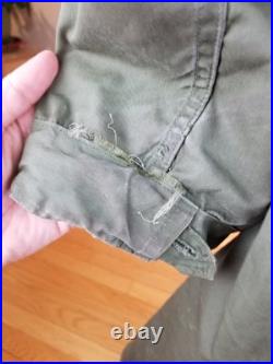 Vintage Korean War Us Army M-1951 Fishtail Parka Sz Small