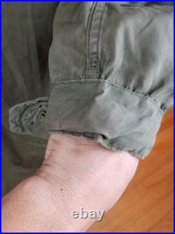 Vintage Korean War Us Army M-1951 Fishtail Parka Sz Small