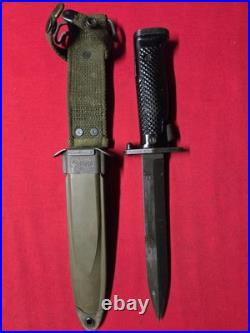 Vintage Korean War era US Army USGI M5A1 Knife With M8A1 Scabbard For M1 Garand