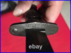 Vintage Korean War era US Army USGI M5A1 Knife With M8A1 Scabbard For M1 Garand