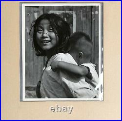 Vintage Korean Young Girl With Child Photography By Chic Donchin Korean War