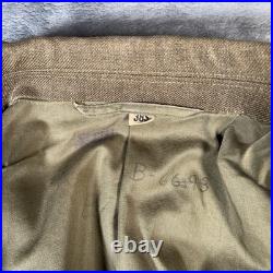 Vintage M-1950 US Army Ike Jacket Men's 38S Wool OD WWII Korean War 40s