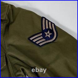 Vintage M-1951 1952 Military Jacket Regular Small Air Force Korean War Very Good